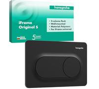 hansgrohe iFrame Original S 66002670 Toilet Push Plate for 2 Flush Flush for hansgrohe iFrame Flush-Mounted Cistern Matte Black