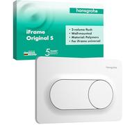 hansgrohe iFrame Original S - Toilet Flush Plate for Dual Flush, for hansgrohe iFrame Universal Concealed Cistern, matt Black, 66002700