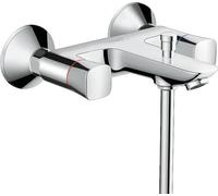 hansgrohe Logis 2-handle manual bath mixer for exposed installation, chrome, 71243000
