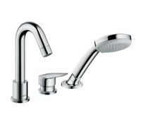 hansgrohe Logis - 3-hole bathtub fitting with 2 outlets chrome