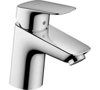 Hansgrohe Logis 70 Single-Lever Basin Mixer Tap, Polished Chrome, Pop-Up Waste, 2 Flow Rates