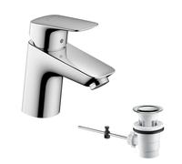 hansgrohe Logis basin mixer tap 70 with pop up waste, chrome 71070000