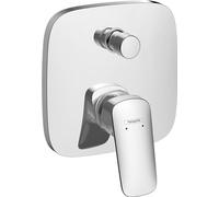 hansgrohe Logis - bath tap concealed for 2 functions, bath mixer tap for iBox universal, single lever bath mixer, chrome, 71405000