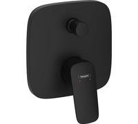 hansgrohe Logis - Bath tap for Concealed Installation, Bath Mixer tap for 2 Functions, Bathroom Tup tap for iBox Universal, matt Black, 71405670