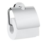 Hansgrohe Logis Bathroom Toilet Roll Holder Cover Wall Mounted Chrome Modern