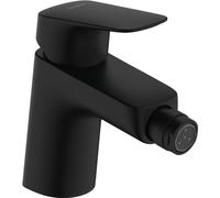 hansgrohe Logis - Bidet tap with pop-up Waste Set, Bidet Mixer tap with spout Height 70mm, Bathroom taps, matt Black, 71204670