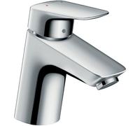 Hansgrohe Logis Basin Mixer Tap 70 With Metal Pop-Up Waste, Chrome, 71170000
