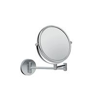 hansgrohe Logis Universal - shaving mirror wall mounted, bathroom mirror for shaving and makeup, bathroom accessory, chrome, 73561000