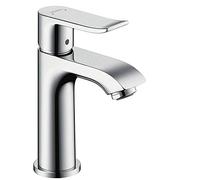 hansgrohe Metris basin mixer tap 100 without waste for small basins, chrome 31186000