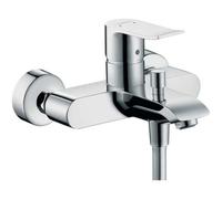 Hansgrohe Metris Exposed Single-Lever Bath Mixer Tap, Chrome, 181mm Spout