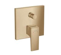 hansgrohe Metropol 32546140 Single-Lever Bath Mixer Tap Flush-Mounted with Lever Handle and Integrated Safety Combination in Accordance with EN1717 Brushed Bronze