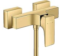 hansgrohe Metropol 32560990 Shower Mixer Tap Surface-Mounted with Lever Handle Polished Gold Optic