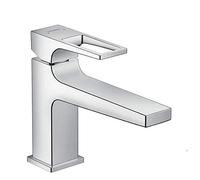 hansgrohe Metropol Basin Tap 100 with Loop Handle, Push-Open Waste, chrome