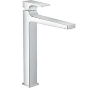 Hansgrohe Metropol Single lever Tall Basin Tap 260 with lever handle and push-open waste for washbowls
