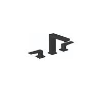 hansgrohe Metropol Modern Low Water Flow Bathroom Faucet with 2 Handles 3 Holes 5" Height Matte Black, 32516671