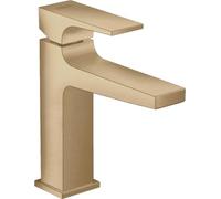 Hansgrohe Metropol Single Lever Basin Mixer 110 With Lever Handle And Push-Open Waste, Brushed Bronze, 32507140