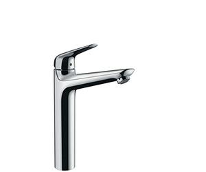 hansgrohe Novus HB7HL 71123000 Single Lever Basin Mixer Tap 230 with Pop-Up Drain Fitting Chrome Fittings Silver