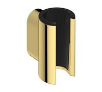 hansgrohe Porter Fine 28885990 Shower Head Holder for Shower Hoses with Conical Nut, Hand Shower Holder, Polished Gold Look