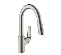 Hansgrohe Pull Out Kitchen Tap M42 Stainless Steel Finish 71801800