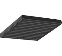 hansgrohe Pulsify E - Head Shower, Shower Head Square (260 x 260 mm), Rainfall Shower Head 1 Spray for Wall or Ceiling mounting, Anti-limescale, matt Black, 24330670