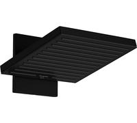 hansgrohe Pulsify E - Water-Saving Head Shower 8 l/m (Ecosmart) With Shower Arm, Shower Head Square (260X260Mm), Rainfall Shower Head 2 Sprays For Wall Mounting, Anti-Limescale, Matt Black, 24351670