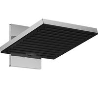 hansgrohe Pulsify E - Water-Saving Head Shower 8 l/min (EcoSmart) with Shower arm, Shower Head Square (260 x 260 mm), Rainfall Shower Head 2 Sprays for Wall mounting, Anti-limescale, Chrome, 24351000