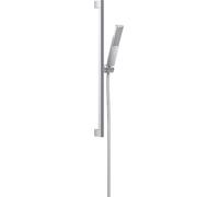 hansgrohe Pulsify E Shower Riser Rail Kit - 100mm EcoSmart Shower Head & 65cm Rail - 24370000