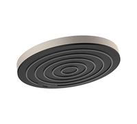 hansgrohe Pulsify S 10-inch Modern Showerhead 1-Spray PowderRain with QuickClean in Brushed Nickel, 24141821