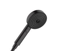 hansgrohe Pulsify S 4-inch Modern Handheld Shower Head 3-Spray PowderRain, IntenseRain, Pulsating Massage in Matte Black, 24111671
