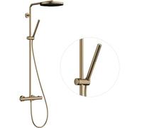 Shower Column Hansgrohe Pulsify S Puro 260, 1 Spray, Ecostat Fine Brushed Bronze 24222140