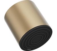 hansgrohe Pulsify S - Water-Saving Head Shower (EcoSmart+), Shower Head (105 mm), Rainfall Shower Head 1 Spray (PowderRain) for Wall or Ceiling mounting, Anti-limescale, Brushed Bronze, 24132140