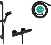 Shower Set Hansgrohe Pulsify Select S EcoSmart, thermostatic, Ecostat Fine Black Mat 24262670