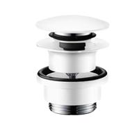 Hansgrohe 50100700 Push-Open Drain Fitting for Washbasin and Bidet Mixer Matt White