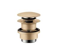 hansgrohe Push-Open Waste for Basin and Bidet Mixers, Brushed Bronze