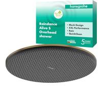 hansgrohe Raindance Alive S - Water-Saving Head Shower (EcoSmart+), Rainfall Shower Head (300 mm), 1 Spray, for wall or Ceiling mounting, Anti-limescale, Brushed Bronze, 24523140