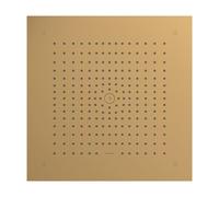 hansgrohe Raindance E EcoSmart 26253140 Integrated Ceiling Shower Head (400 x 400 mm) Rain Shower for Ceiling Mounting, Shower Head with Anti-Limescale Function, Brushed Bronze