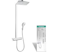 hansgrohe Raindance E Showerpipe 360 1jet with thermostatic shower mixer