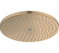 hansgrohe Raindance S - Head Shower, Shower Head Round (240 mm), Rainfall Shower Head 1 Spray (PowderRain) for Wall or Ceiling mounting, Anti-limescale, Brushed Bronze, 27623140