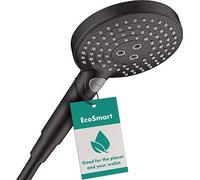 hansgrohe Raindance Select S Hand Shower 120 with 3 water-saving sprays (EcoSmart), matt black, 26531670