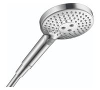 hansgrohe Raindance Select S Low Flow 5-inch Handheld Shower Head Modern 3 -Spray PowderRain Rain Whirl 26036001