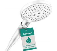 hansgrohe Raindance Select S - water-saving shower head 9 l/min (EcoSmart), hand shower round (125 mm) with 3 sprays, with anti-limescale function, matt white, 26531700