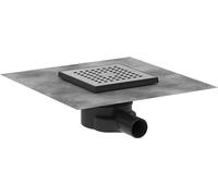 hansgrohe 56248800 RainDrain Complete Set Point Drain 150/150 Brushed Stainless Steel, 15 x 15cm