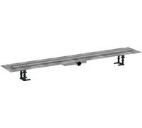 hansgrohe RainDrain Compact Shower Drain 1200 for Flat Installation Brushed Stainless Steel Complete Set 56172800