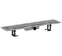 hansgrohe RainDrain Compact Shower Drain 800 for Standard Installation Brushed Stainless Steel Complete Set 56178800