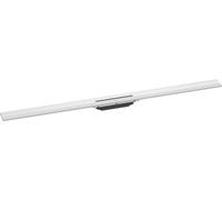 Linear Shower Drain Hansgrohe RainDrain Flex 1200mm cuttable White Matt
