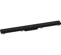 hansgrohe RainDrain Match Shower Drain Channel, 800 mm, Floor Drain Shower with Height-Adjustable Frame, Matte Black
