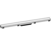 hansgrohe RainDrain Match Shower Drain Channel 800 mm Floor Drain Shower with Height-Adjustable Frame Matte White