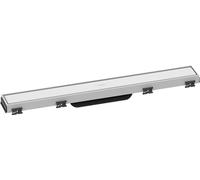 Linear Shower Drain Hansgrohe RainDrain Match 600mm with height adjustable frame White Matt