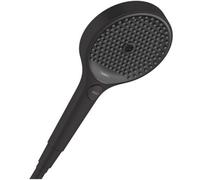 Hansgrohe Rainfinity 130 3-Jet Hand Shower, Powderrain, Intense Powderrain & Monorain, 132mm, Black Gloss
