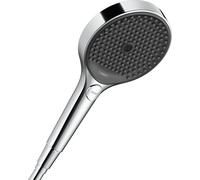 hansgrohe Rainfinity - shower head, hand shower round (⌀ 130 mm) with 3 sprays, with anti-limescale function, chrome, 26864000 - Packaging May Vary